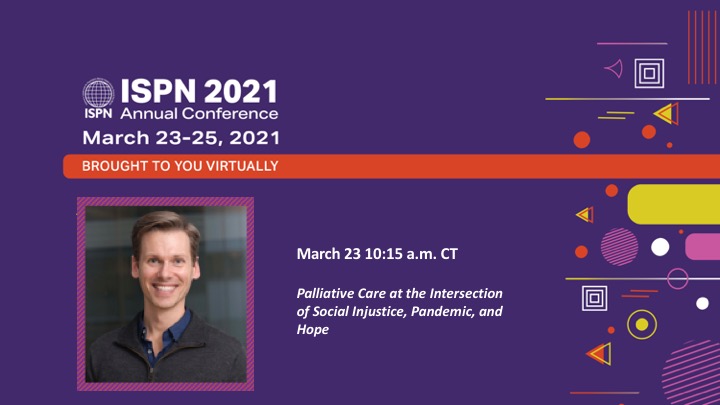 ISPNConnect's tweet photo. Haven’t registered for the ISPN 2021 Virtual Conference? Here’s one reason to register today
You don’t want to miss Dr. Billy Rosa, ISPN’s Opening Keynote! He will be speaking on Palliative Care at the Intersection of Social Injustice, Pandemic, and Hope
https://t.co/gDFC4kMfc9 https://t.co/9SieMxlJDJ