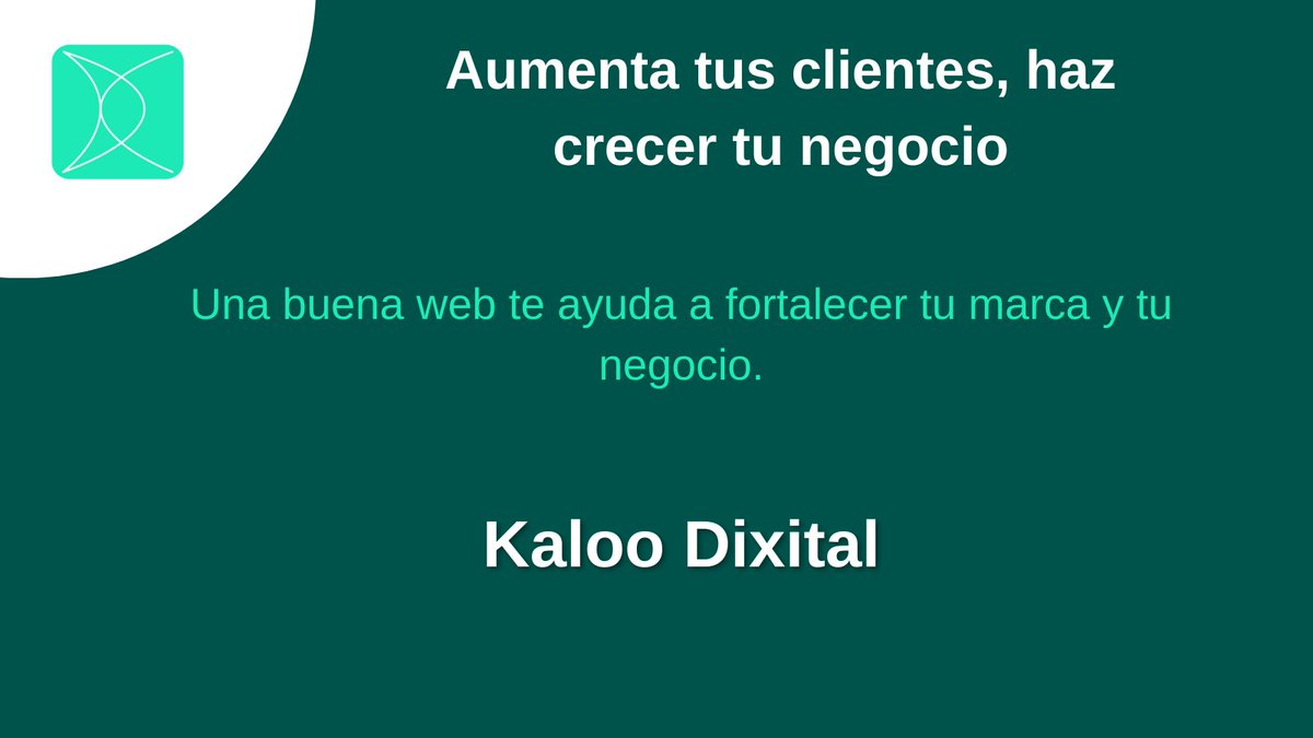 kaloodixital's tweet photo. Todos queremos progresar, necesitamos #AumentarClientes
@kaloodixital puede ayudarte https://t.co/opIzcMxDWu