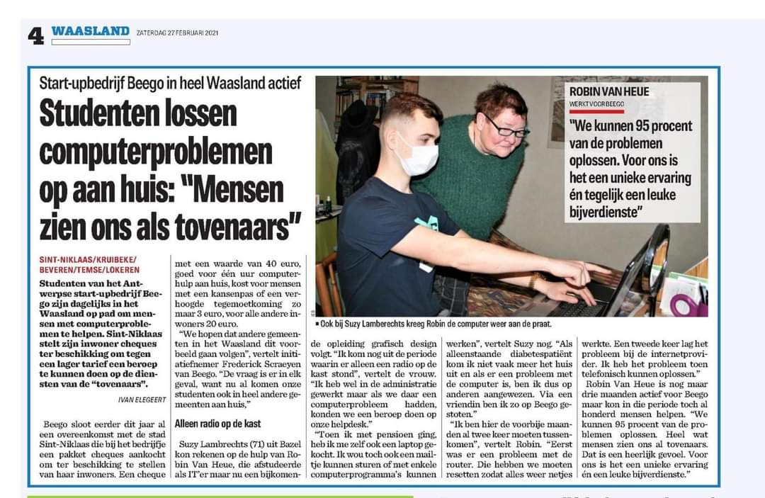 Tovenaars gespot! 🧙‍♂️ in de weekendkrant van Het Nieuwsblad. #einclusie