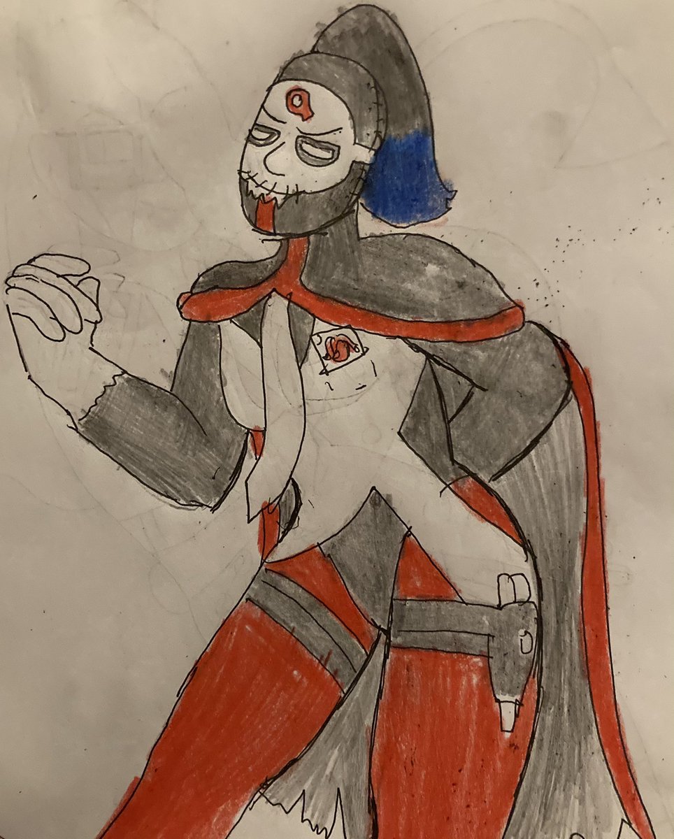 AstridSokolov's tweet photo. Been actually using my coloured pencils lately (except last pic) have a buncha OCs #art #artist #traditionalart #oc #wildcard #supervillain #jeane #gorgon #transgirl #devil #demon #camilla #pirate #jellyfish #tagsfordays https://t.co/Qis6ERU5BL