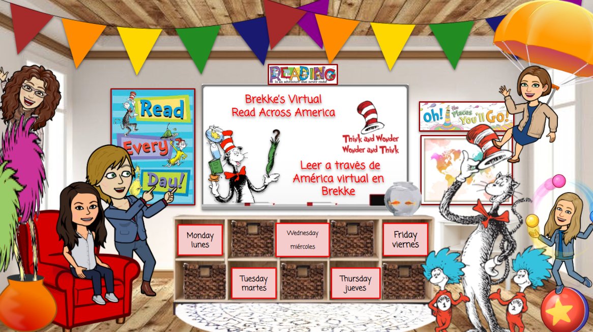 Join us for Brekke's Virtual Read Across America Spirit Week!  docs.google.com/presentation/d…