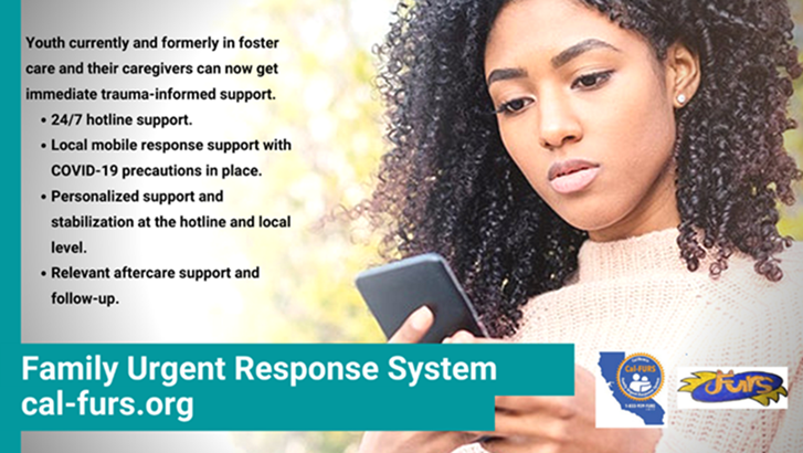 FURS is here! A statewide hotline and mobile response teams are now available 24/7 to support #fosteryouth, #formerfosteryouth &amp; caregivers. Check out cal-furs.org to learn how #FURSCanHelp!