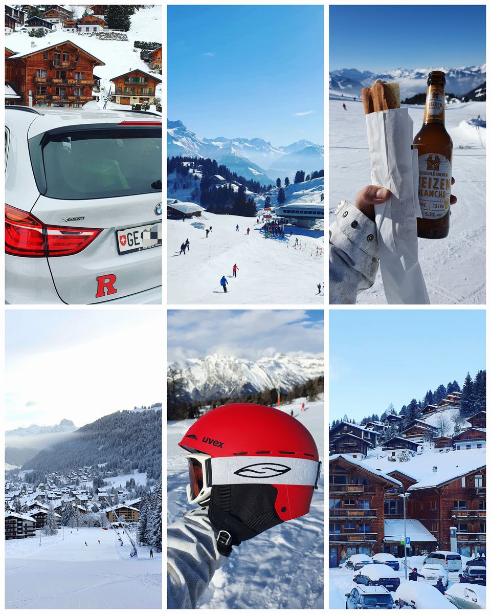 Still (and always) representing #Rutgers. Specially this ski season in #Switzerland. Thanks again to <a href="/nursemegg/">Margaret 🟦</a> for the Block R. Now can anyone send me a Block R sticker for my Scarlet Helmet?
