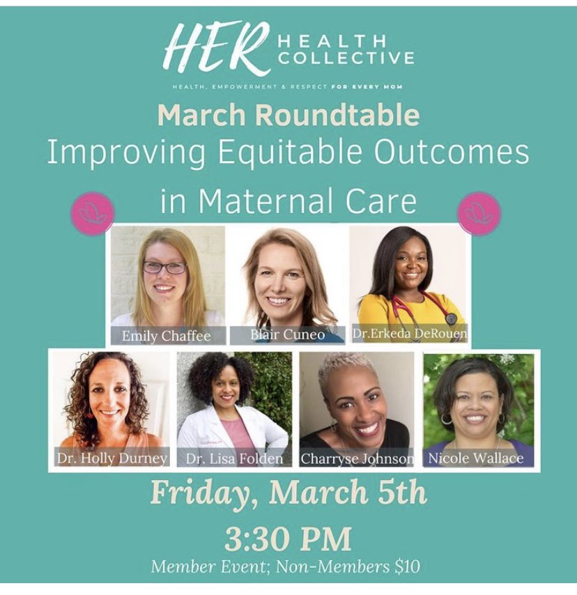 Come join the conversation! #herhealthcollective #inequality #maternaloutcomes #motherhood
herhealthcollective.com/events-calenda…