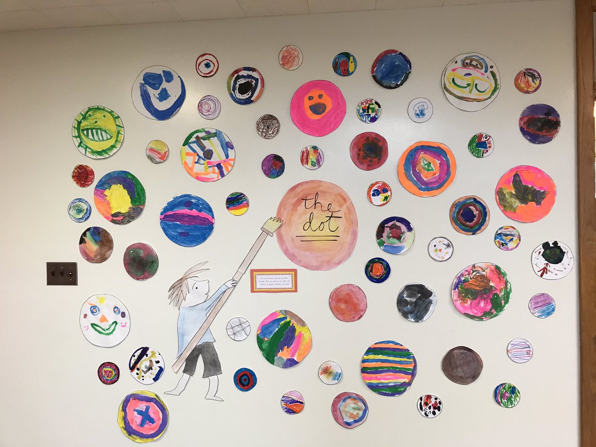 Just in case, you haven’t read the story, The Dot by Peter Reynolds, you must! TY Ms.Kolis for reminding us how special each of us is! @stonehedgeblue <a href="/WestGeneseeCSD/">West Genesee Schools</a>