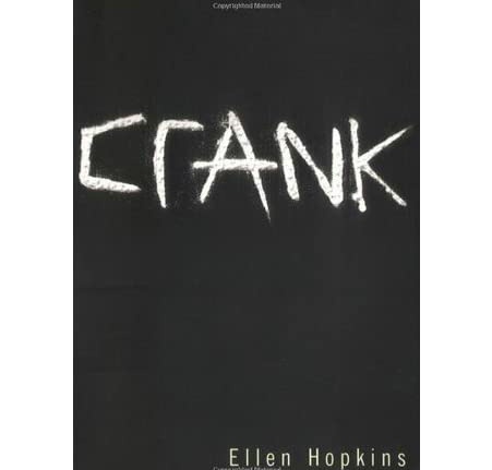SheilaMHolbrook's tweet photo. @GailSimone Crank by Ellen Hopkins. 
Our class had just finished reading Speak by Laurie Halse Anderson and I was shook. So 12 y.o me asked for similar recommendations and promptly dived in. Got a few concerned looks since I was so engrossed in books about addiction, rape, etc
 #FirstNovel https://t.co/UVe0DvT7xy