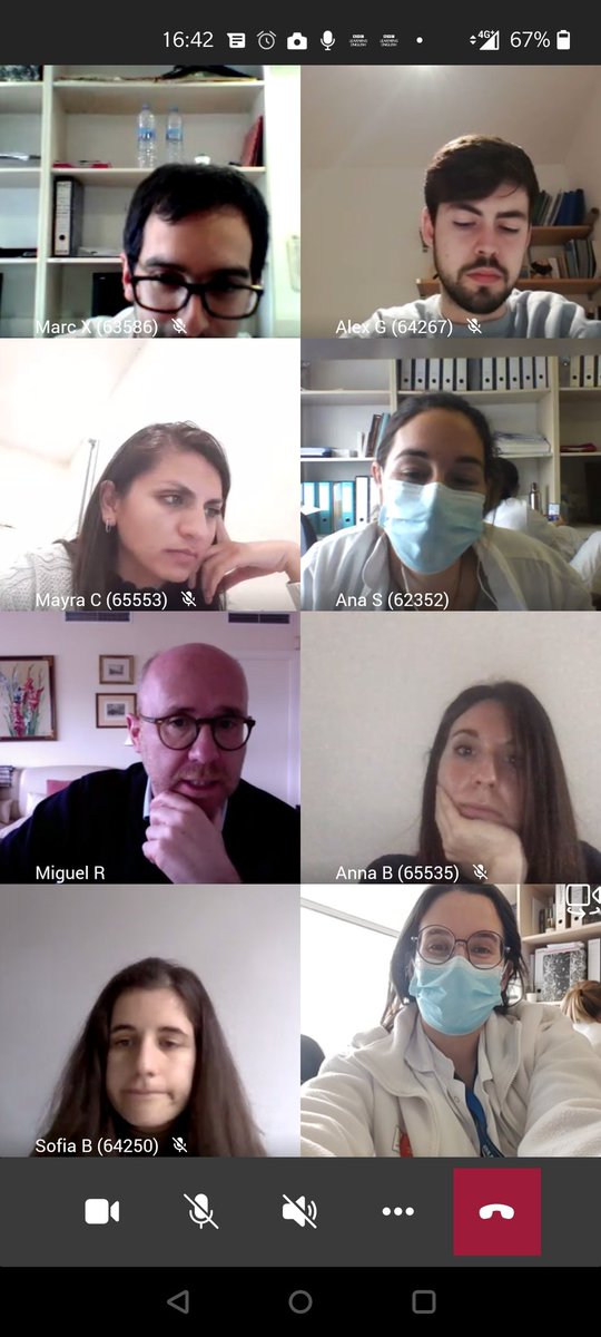 Clara Téllez (@claratellezm) on Twitter photo Our monthly online Journal Club, this time with <a href="/m_pera_roman/">Miguel Pera</a>: an example of how to continue training during the pandemic. <a href="/SJaumeBottcher/">Sofia Mª Jaume Böttcher</a> <a href="/BelMSola/">Annabel Martínez Solà</a> <a href="/AlexMoreraG/">Álex Morera</a> @Rebeka33999980 <a href="/AnnaNavarroB/">Anna Navarro</a> <a href="/aecformacion/">AEC Formación</a> <a href="/SCatCir/">Societat Catalana de Cirurgia</a> <a href="/aecirujanos/">aecirujanos</a> <a href="/hospitaldelmar/">Hospital del Mar</a> @LaTorrentJansa <a href="/HpbMar/">HPB unit Hospital del Mar</a> <a href="/ccr_hmar/">CCR HOSPITAL DEL MAR</a> Our monthly online Journal Club, this time with <a href="/m_pera_roman/">Miguel Pera</a>: an example of how to continue training during the pandemic. <a href="/SJaumeBottcher/">Sofia Mª Jaume Böttcher</a> <a href="/BelMSola/">Annabel Martínez Solà</a> <a href="/AlexMoreraG/">Álex Morera</a> @Rebeka33999980 <a href="/AnnaNavarroB/">Anna Navarro</a> <a href="/aecformacion/">AEC Formación</a> <a href="/SCatCir/">Societat Catalana de Cirurgia</a> <a href="/aecirujanos/">aecirujanos</a> <a href="/hospitaldelmar/">Hospital del Mar</a> @LaTorrentJansa <a href="/HpbMar/">HPB unit Hospital del Mar</a> <a href="/ccr_hmar/">CCR HOSPITAL DEL MAR</a>