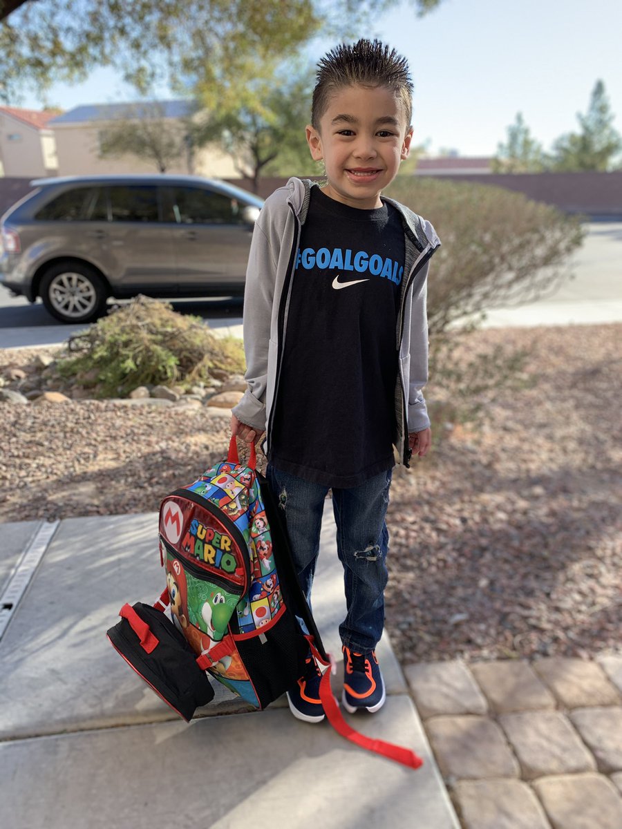 HeidenRatner's tweet photo. Our boy is off to his first day of IN-PERSON Kindergarten today! 🙌 📝 Neena and I and our boys had a sweet time sending Paph off to Beatty Elementary! We’re excited for him to take this step. Praying for him and the faculty at Beatty! 🙏💯 #Epaphthechamp #youngPaph #goalsgoals https://t.co/uXLpqq9c0e