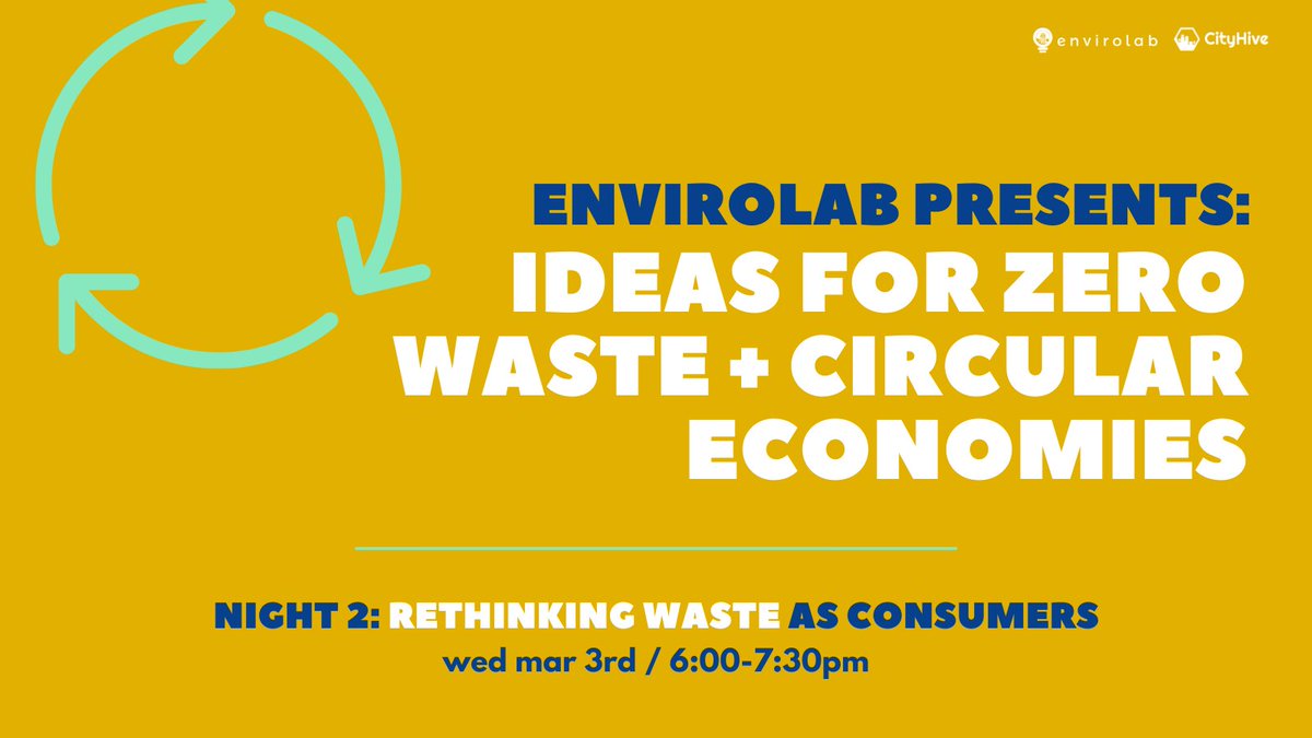 cityhivevan's tweet photo. Last week's #ZeroWaste and #CircularEconomy event left us energized. Good news—we've got 1 more night for you! Join our #Envirolab cohort this Wed March 3rd to reimagine waste as consumers. We have limited tickets left. Register now for free:
🎟️https://t.co/GfOqrc1rRi
#YouthLed https://t.co/nOELgvKUzV