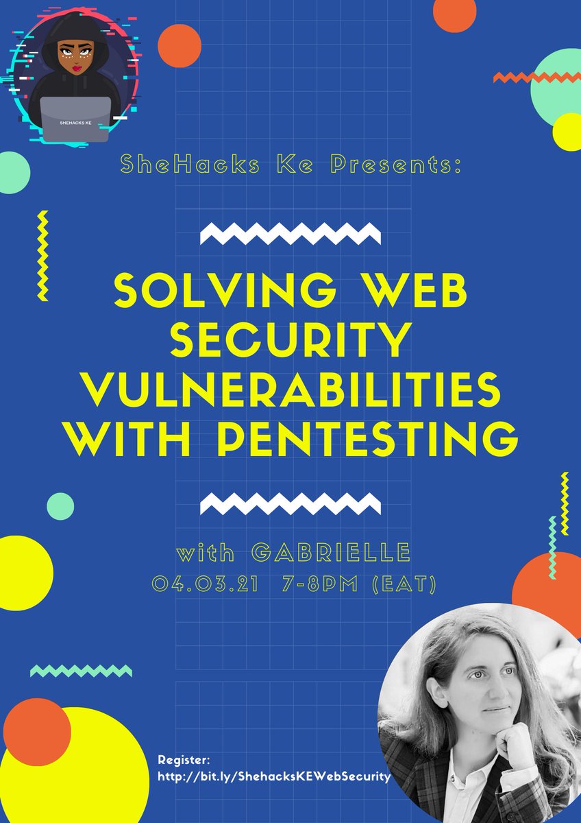 shehacks_ke's tweet image. This Thursday at 7pm EAT @Gabrielle_BGB tackles 'Solving Web Security Vulnerabilities with Pentesting'. It will cover #webpentesting techniques used to discover #vulnerabilities in a #webapplication. From tools used for code injections💉! Register on bit.ly/ShehacksKEWebS…