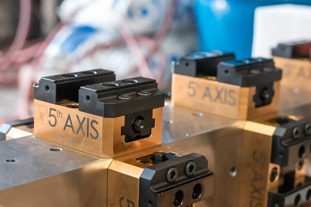 trunniontable's tweet photo. Stallion 4" Tombstone featuring the @5thaxis V75100X Vises and the TS1200 Hydraulic Braking System. Learn more: https://t.co/VI0UlGTj1L

Stop Handling, Start Machining. https://t.co/rbmcuwK888