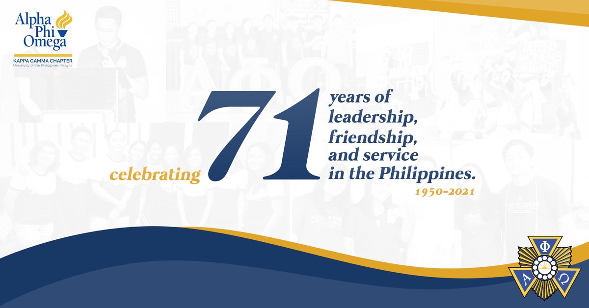 APOKappaGamma's tweet photo. On the 2nd day of March, 1950, in Far Eastern University, the first chapter outside the United States was established. Here is to 71 great years and to hundreds of years more! ⚜️💙💛 https://t.co/aUZNh8Dxbu