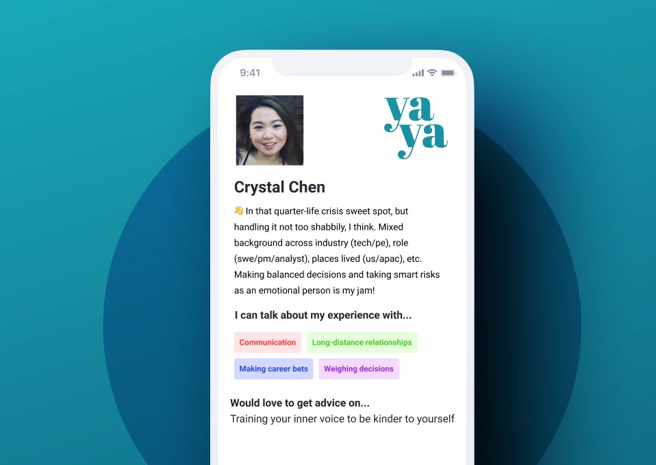 join_yaya's tweet photo. #HERstory: In honor of #womenshistorymonth, weโre highlighting inspiring women on our platform. Meet @crystalhsc - she loves helping women in product and tech grow their work + life together! Sheโs also charting her own path right now and figuring it all out along the way #women https://t.co/OTKwL7Eba5