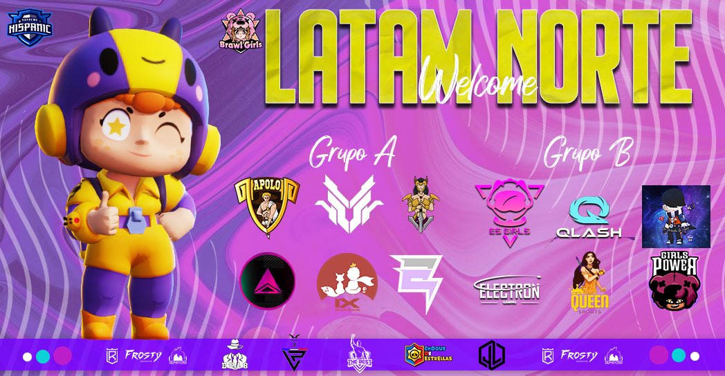 🏆 EQUIPOS INSCRITOS 🏆

🇪🇸 Démosle la bienvenida a los equipos de latam norte que se enfrentarán para poder llevarse el campeonato de la #BGL💜. 

🇧🇷 Vamos dar as boas-vindas às equipes de latam norte que se enfrentam para vencer o campeonato # BGL💜.

Prizepool: $200 USD 💰