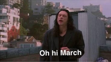 Is it really March again?