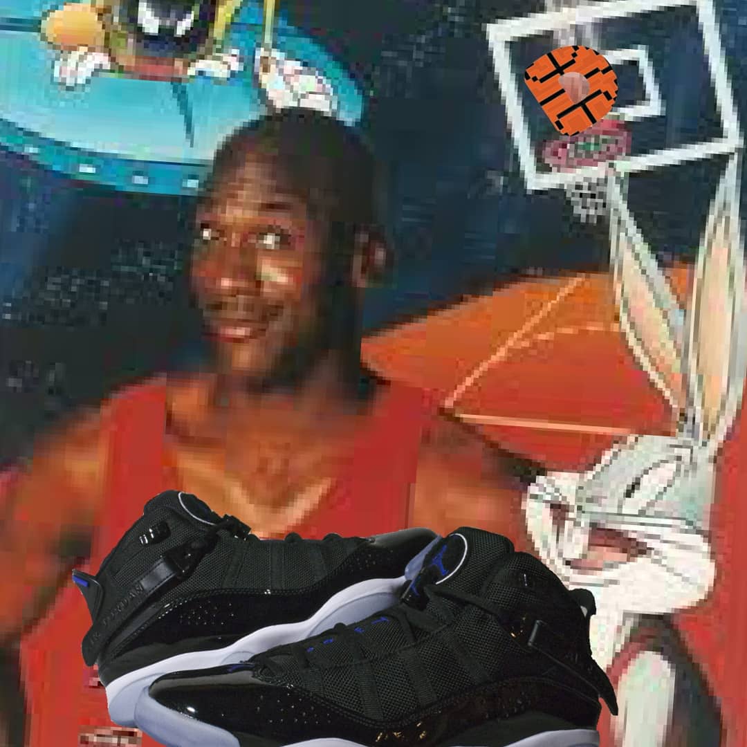 dunkableskicks's tweet photo. The Jordan 6 Rings #spacejam #dunkable #nft is available on @rariblecom !!! This Space Jam inspired piece showcases #jordan in his Tune Squad uniform wearing the 6 rings space jam intergalactically & Bugs is jamming in the stars galaxies away!!! Enjoy! #NFTs #nftart #dunkablesnft https://t.co/fDSoU6VH9K