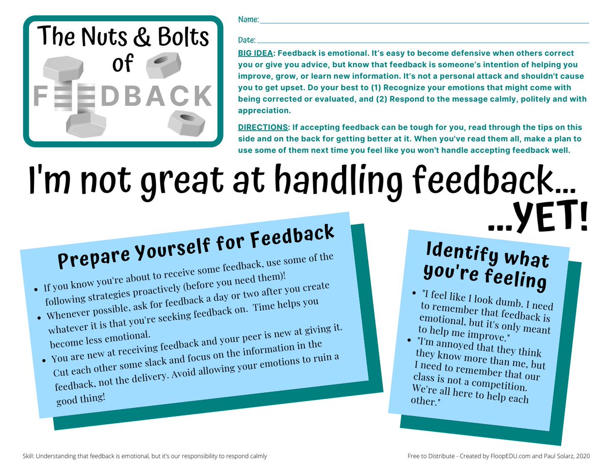 PaulSolarz's tweet photo. Here are some new resources I created with the support of @FloopEdu on Feedback: https://t.co/N34dslnLEy 

You'll see these and dozens more in my new book (that's still being written)! :) #LearnLAP https://t.co/W5LUz35bbb