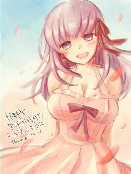桜お誕生日おめでとうございます…!過去絵再掲です!今年はお誕生日絵描きたい…!🌸🌸🌸 