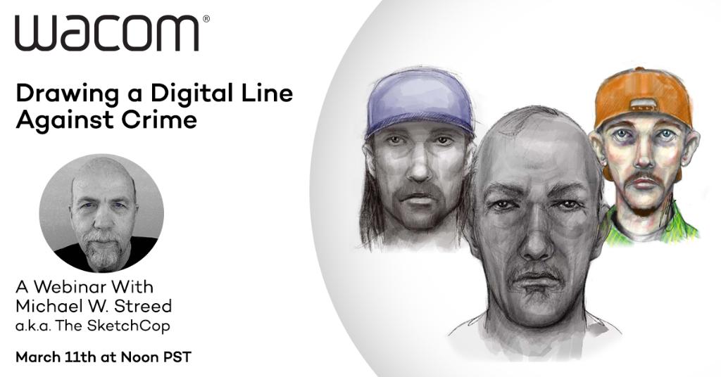wacom's tweet image. Dun Dun 👩‍⚖️⚖️
Have you ever thought of using your drawing skills to help solve crimes?
Join us next week for a special webinar with @TheSketchCop to see if you have what it takes to become a #forensicartist. Register now: bit.ly/3dXRb7o
#forensicsketch #forensicart