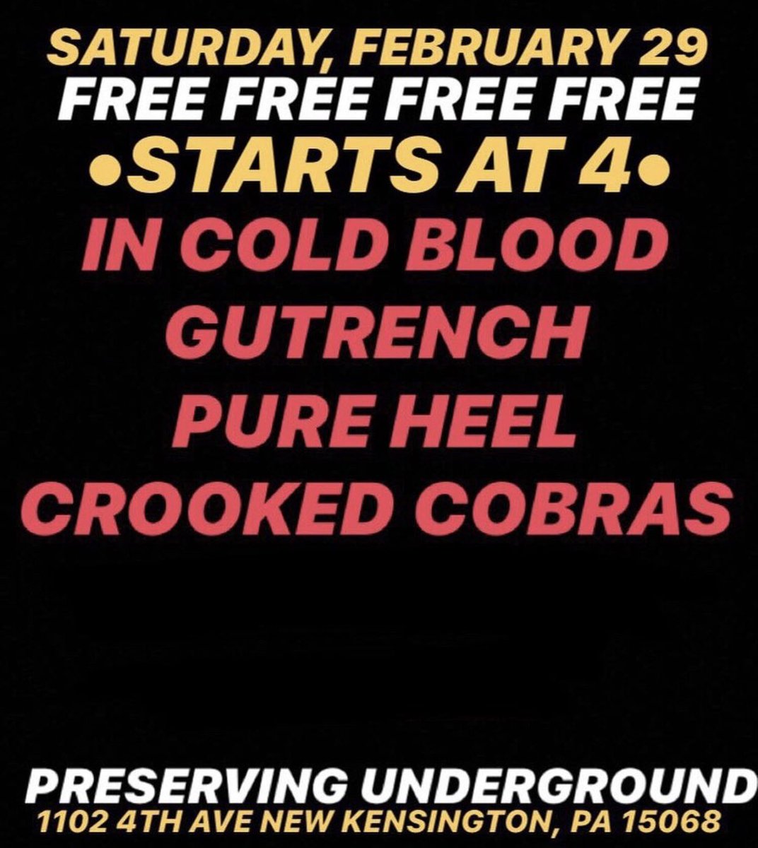 Losesuffer's tweet image. Being that last year was a leap year...
Today I played my first and only show with Gutrench