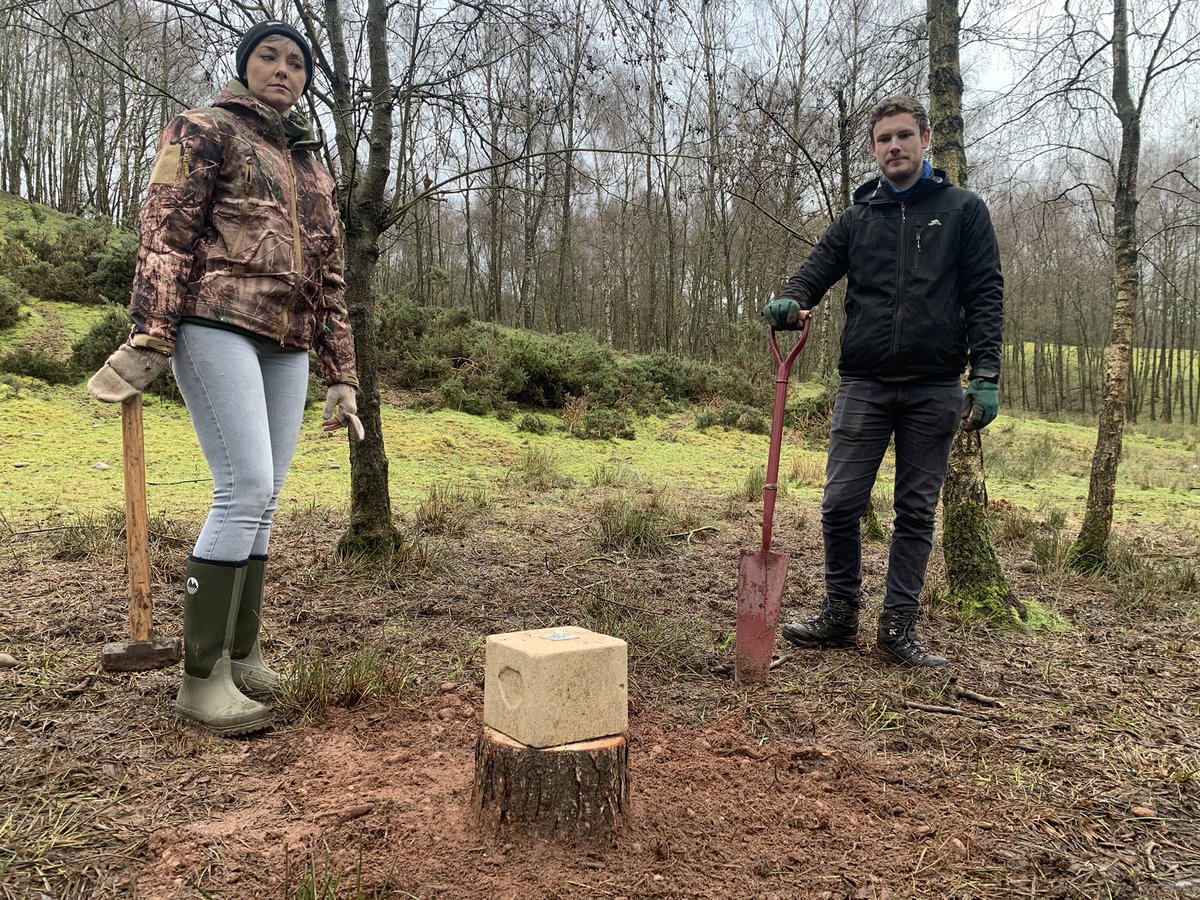 chaseranger's tweet photo. At the start of 2021 volunteers installed salt licks around the conservation areas on #cannockchase #deer @cannockAONB https://t.co/RWyPOmghzs