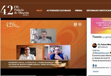 Gracias por la invitación <a href="/IBERO_mx/">IBERO CDMX</a> <a href="/ibero_economia/">IBERO Economía</a> <a href="/FILMineria/">FIL Palacio de Minería</a>            📍Economía Social: alternativas y posibilidades en tiempos de COVID Revista Sobre México <a href="/revistaIbero/">Revista Ibero</a> 
filmineria.unam.mx/feria/42fil/in…