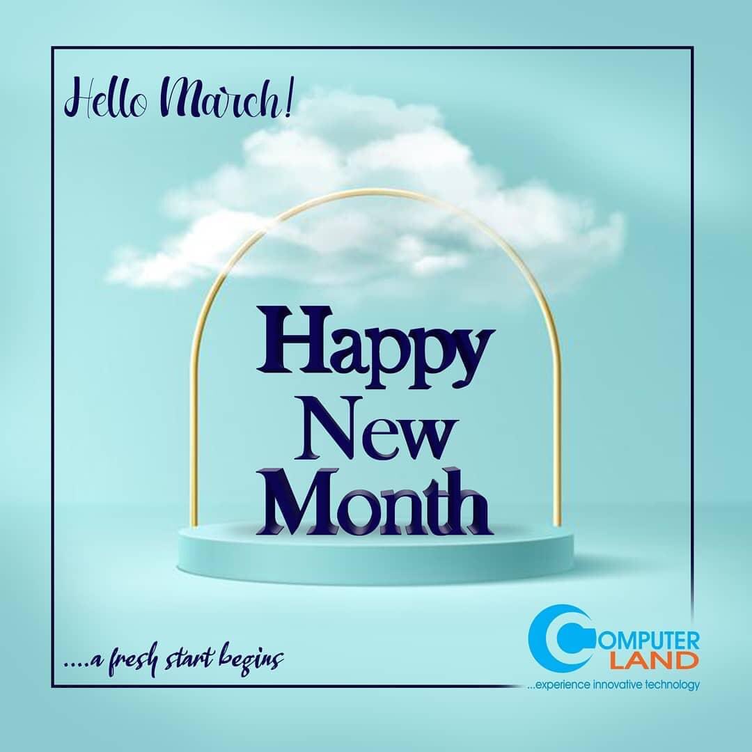 computerlandgh's tweet image. MARCH! to the New Month that will embrace you with loads of love and decorate you with colors of blessings. It will be the best of the best months you will ever encounter. 

Happy New Month, to our lovely customers.
Stay locked for more exciting offers from Computerland Ghana!