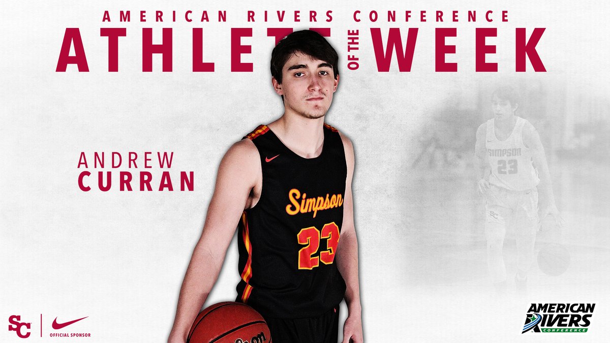 After a career day and scoring the game-winner, <a href="/SCStorm_MBB/">Simpson Men's Basketball</a>'s Andrew Curran is named the <a href="/AmerRiversConf/">American Rivers Conference (A-R-C)</a> Athlete of the Week!

📰 bit.ly/3b85PHD

#ONESimpson | #rollriversMBB