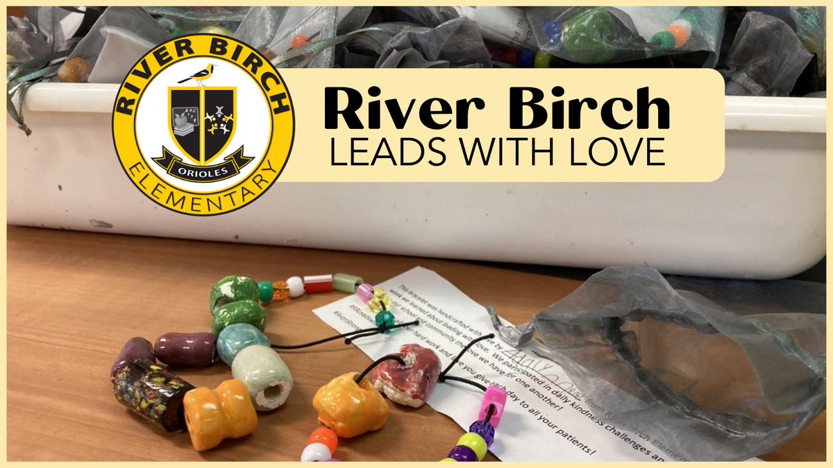 .@RiverBirch.Elem hosted Lead With Love Week to celebrate Valentine's Day. From recycling to giving compliments to sending Valentines to nursing homes to Ms. Emenhiser's Art students making bracelets and sending them to <a href="/HendricksHealth/">Hendricks Regional Health</a> nurses, River Birch led with love!