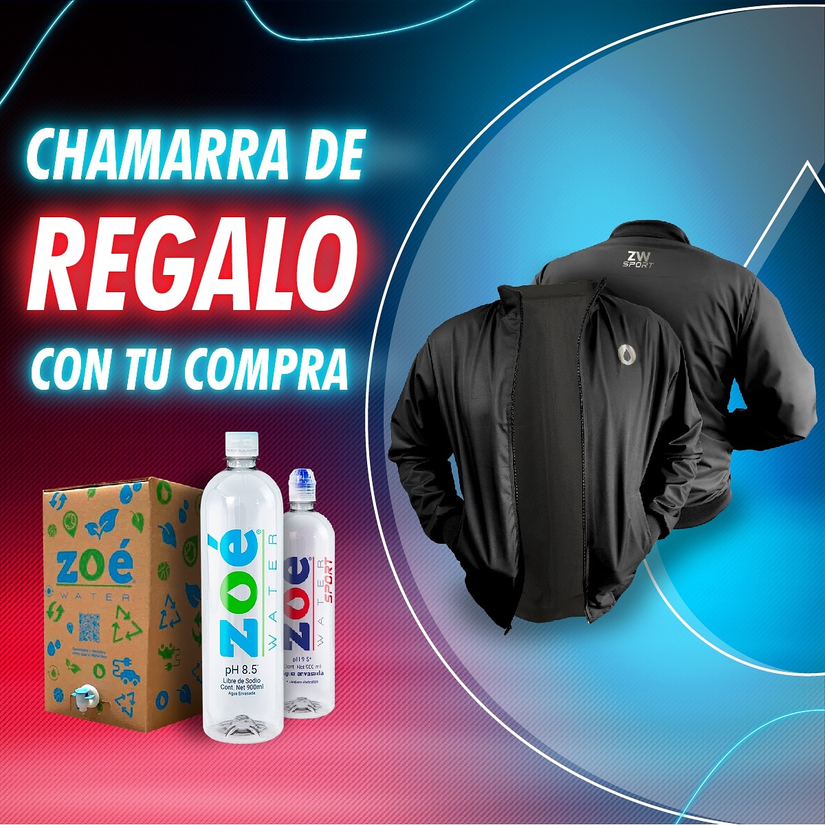 WARPmagazine's tweet photo. ¡@zoe_water trae esta gran promoción para ti💦!
Compra 4 cajas o más de cualquier producto Zoé Water y te regalan una chamarra sport edición especial.
Checa los productos y realiza tu pedido aquí: https://t.co/0fDycQMjPi
#ZoeWater #LlénateDeVida #WARPMagazine https://t.co/A36HS02xjK