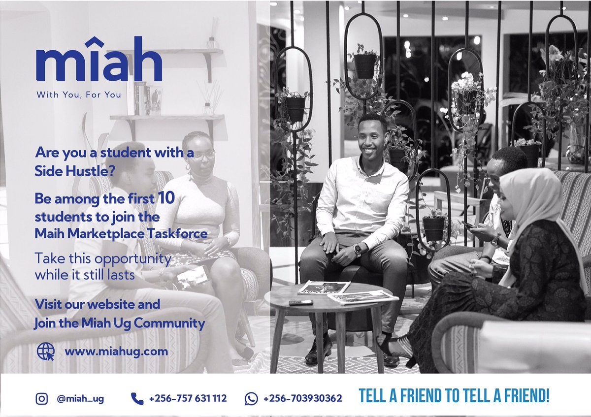 MiahUg3's tweet photo. @TimKalyegira @PatriqKanyomozi @TheMatundaMan MiahUg is an online marketplace for student accommodation, helping students find and book hostel. 

It also doubles as the platform where students can post their side hustles or small businesses that target small businesses. 
You can visit our site https://t.co/mbtbdi9vCk https://t.co/RPkByp8jgh