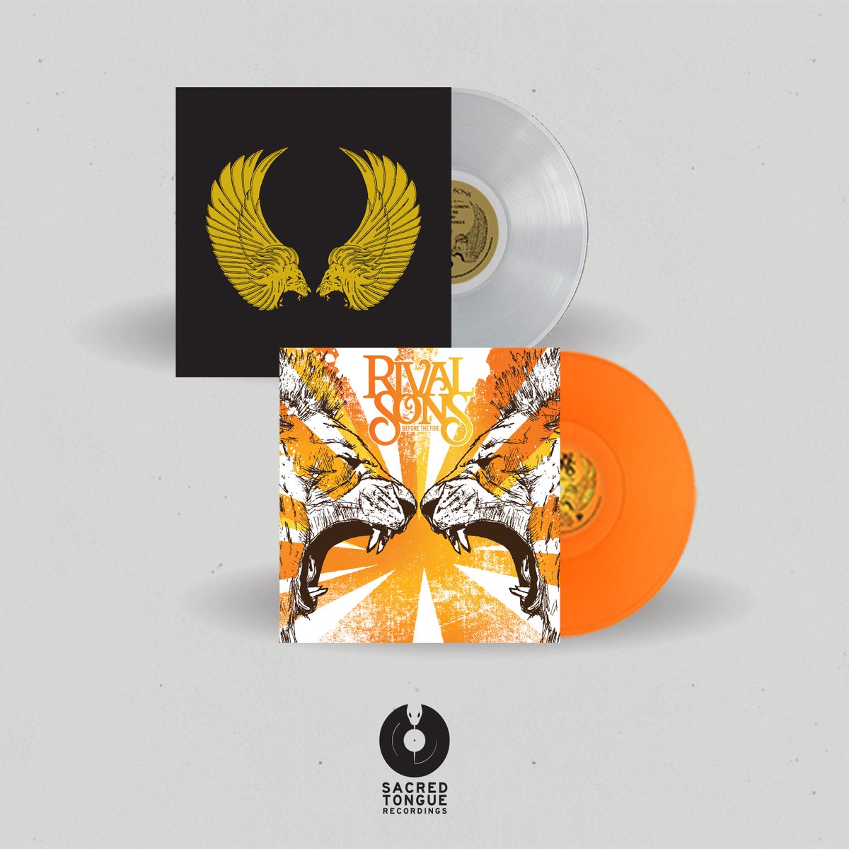 We're still blown away &amp; grateful for everyone that was able to preorder Before the Fire &amp; the EP.❤️
Our retail vinyl colors are still available. We wanted them to be special as well w a translucent orange &amp; clear color. 
sacredtonguerecordings.com 

Support your local record store!