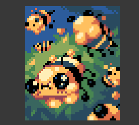 ThePixelPigeon's tweet photo. BooBees #pixelart https://t.co/K7dQCfNqC8