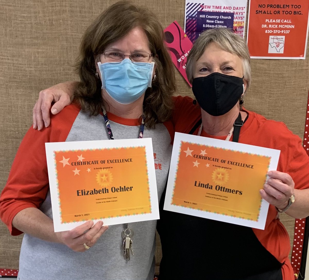 FPSBillieKids's tweet photo. We recently honored our February FPS & FISD Employee of the Month - School Nurse, Linda Durst-Ottmers and FPS Teacher of the Month - Elizabeth Oehler. We’re excited they are on our TEAM! 🙌🏻#FPSPride #WayToRepresent #BilliePride🐏❤️ #FPSRocks #SpecialPeople https://t.co/q9TWQbN1Iw