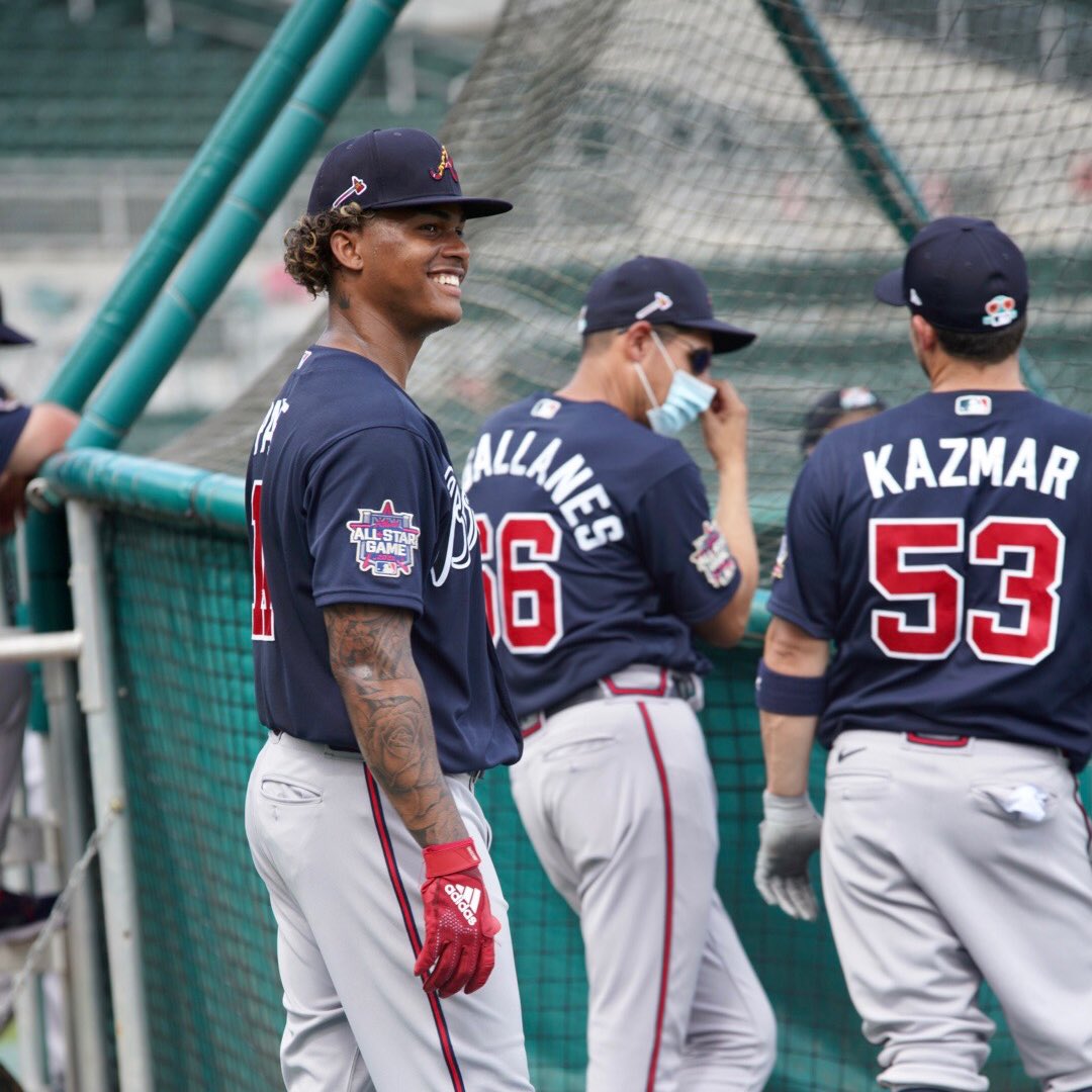Braves's tweet photo. First W of #BravesST ☑️ https://t.co/98U6t7K4XL