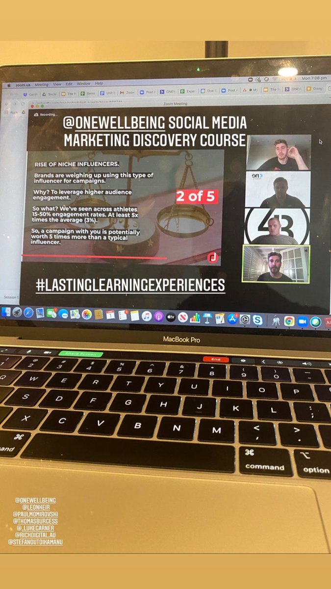 chrislawrence04's tweet photo. All of @ONEWellbeing ‘s discovery courses have now kicked off! Loved seeing so much engagement between the athletes and presenters.

#lastinglearningexperiences #theathletementor #athleteeducation https://t.co/TA4pNczhFf