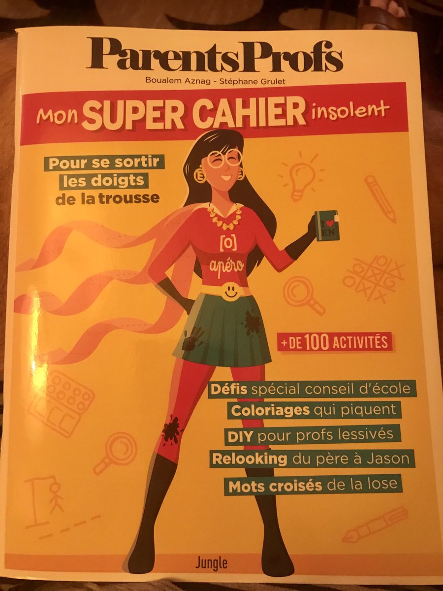 temajsamot's tweet image. Cahier d’activités insolent pour #profs #soucieux de bien faire, indispensable pour tous les collègues... Bravo #parentsprofs ⁦@_Mme_E⁩ ⁦@lombregrise⁩ ⁦⁦@PROFdeLyCpro⁩ ⁦@ProfSansFiltre⁩ ⁦@NPolony⁩ ⁦@jmblanquer⁩ ⁦⁦