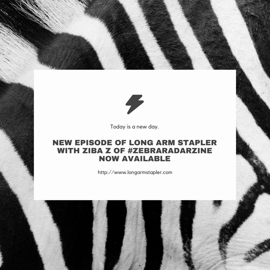 longarmstapler's tweet image. New episode of Long Arm Stapler up - I spoke with @DJZibaZ about #ZEBRARADARZINE, #laplzinelibrary, @lbzinefest, @ZineLUC and more! Check it out 🥰 It’s on my website (🔗 in bio) or available on Spotify/iTunes/etc #podcast #zines #izluc2020 #laplzines @LAPublicLibrary