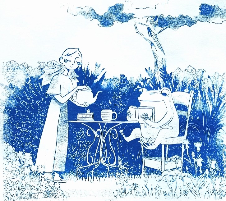 kiuicha's tweet photo. Tea and newspaper - cyanotype

#cyanotype #print #Illustration #frogcore https://t.co/0HzSBou52M