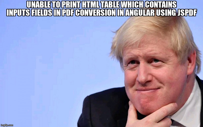 overflow_meme's tweet image. unable to print Html table which contains inputs fields in pdf conversion in angular using jspdf stackoverflow.com/questions/6642… #jspdf #angular #html #html2canvas