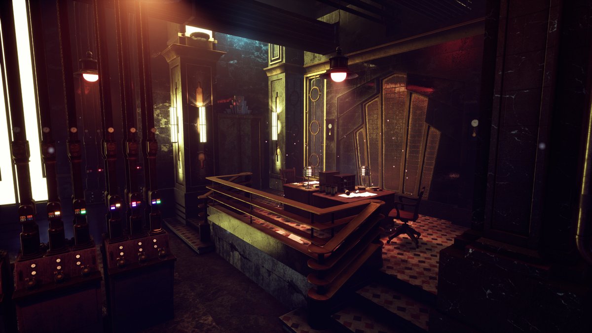 3dwonders's tweet photo. ArtStationHQ: Artwork by Felipe VM, who writes: 

"This is my first go with @UnrealEngine! I really enjoyed it. Inspired by the pneumatic tube transport systems used in the 1920s."

Felipe's artwork > https://t.co/MAZQk01eDf 

#UnrealDays #UE4 #3DModeli… https://t.co/8vOFUR67sJ