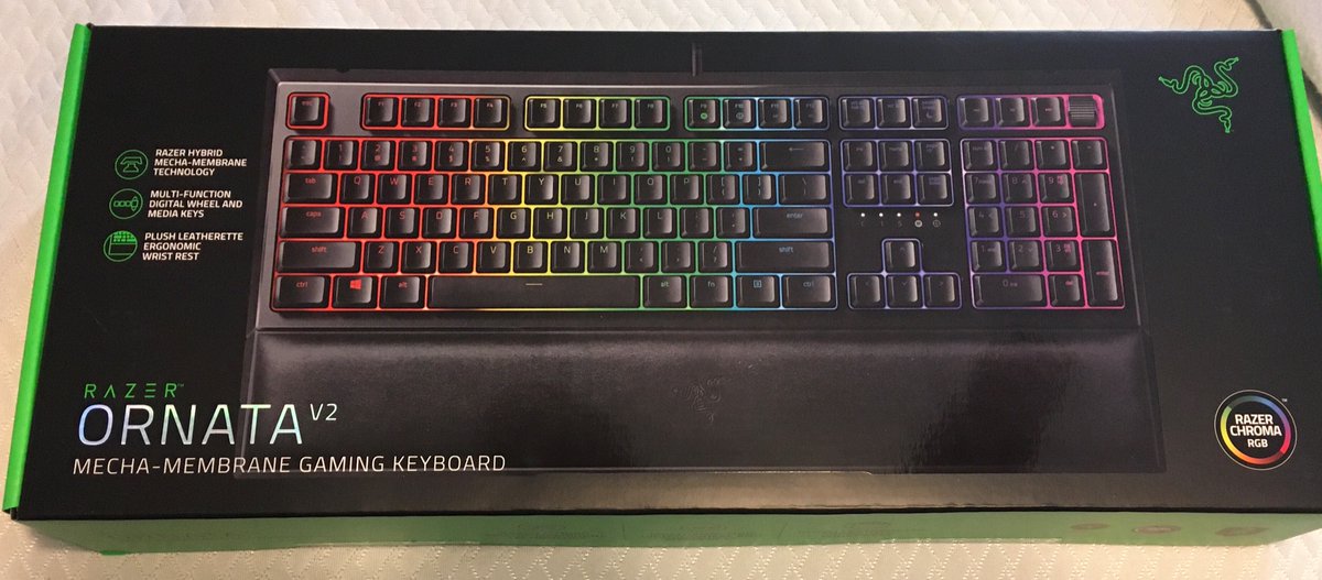 Ah! It came today! Thank you so much <a href="/InTheLittleWood/">Martyn Littlewood</a> and #Razer !! It is beautiful and the last thing I needed to finish the computer I built yesterday! 😍