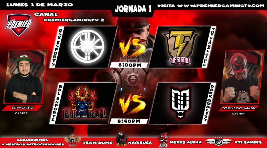 Hoy inicia el camino para conocer a los 4 equipos campeones de esta temporada no te lo pierdas hoy a partir de las 8pm en nuestros canales:

patrocinadores:
<a href="/ClanRDMK/">Team RDMK</a> <a href="/MexusAlpha/">Mexus Alpha</a> <a href="/HYACLAN/">Hayabusa Clan</a> 
Si necesitas un control,silla gamer etc visita
vtistore.com.mx/?fbclid=IwAR0N…