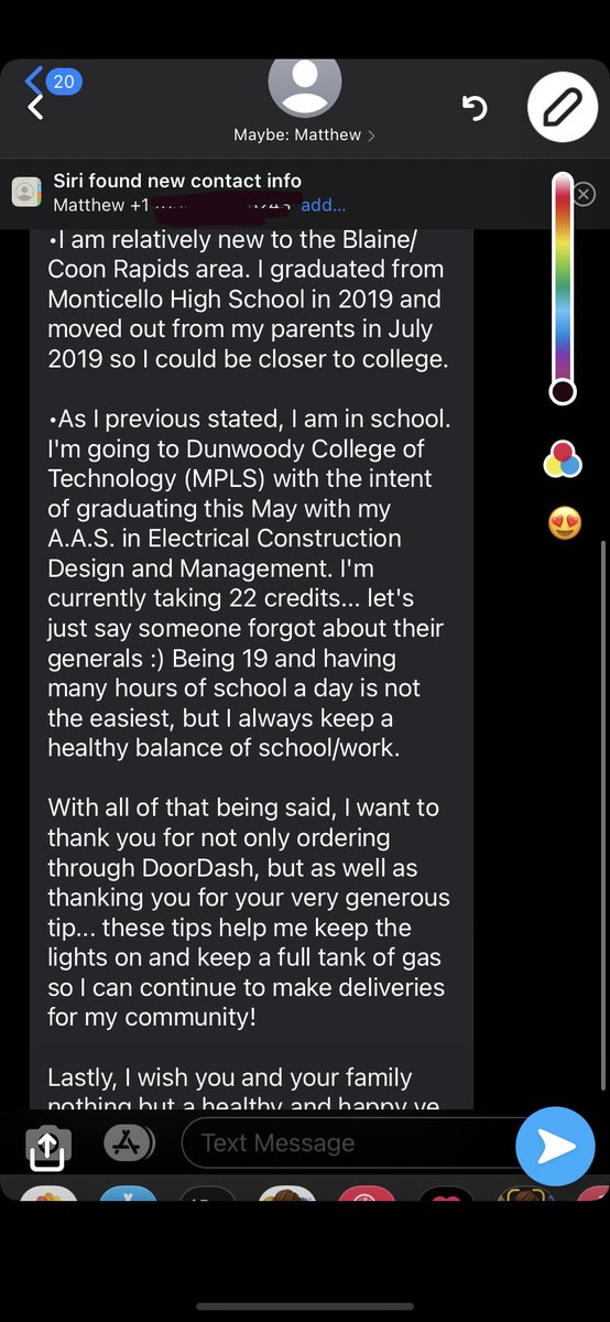 DoorDash guy sent me a whole life update, I just want my food bro.