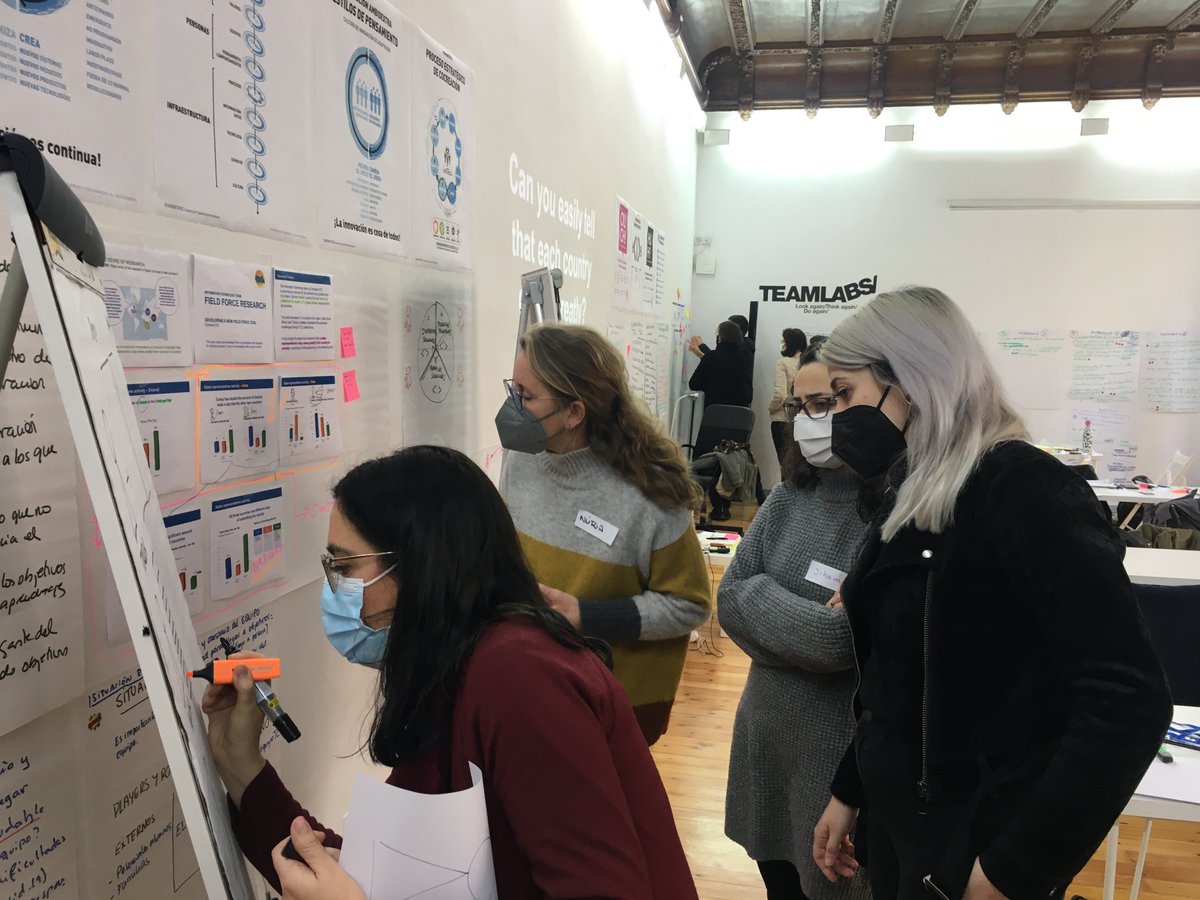 SenseMaker's tweet image. Complexity Navigation in Madrid: Last week Humantific cofounder Elizabeth Pastor was rocking Complexity Navigation in Spanish with her students at the experimental TeamLabs University in Madrid. 
humantific.com/post/complexit…
#complexity #complexitynavigation #innovation #sensemaking