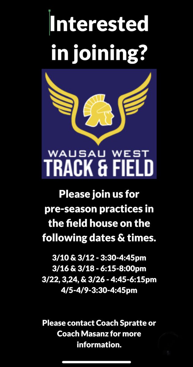 WWestTrackField's tweet photo. https://t.co/E1h2aYFdYf