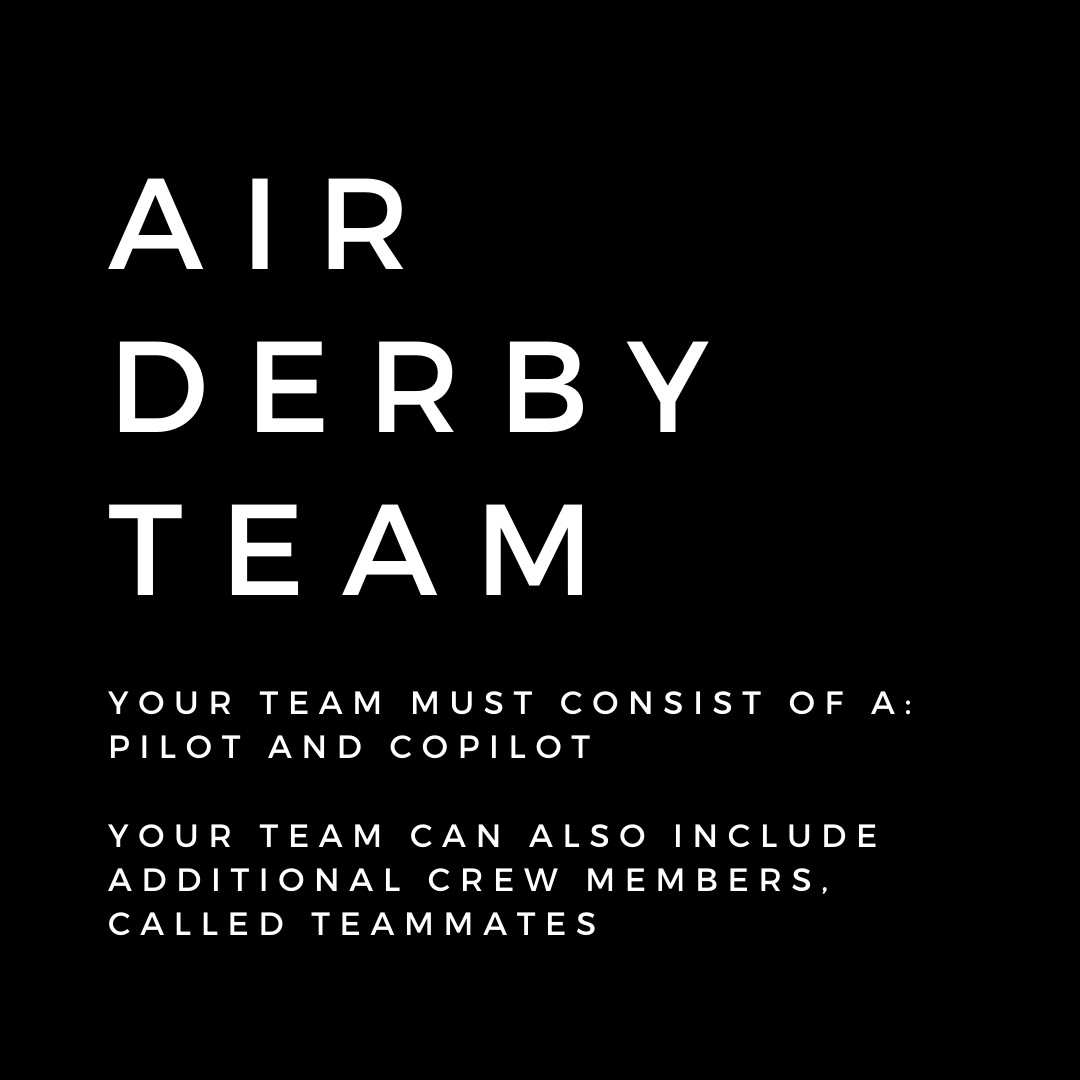AuthenticARC's tweet image. Something that's a little different about the 2021 Air Derby is, who can make up an Air Derby team? 

Teams are usually comprised a pilot, copilot, and optional teammate(s). Each team position has different requirements. 

Read up on your team requirements in E-01b!