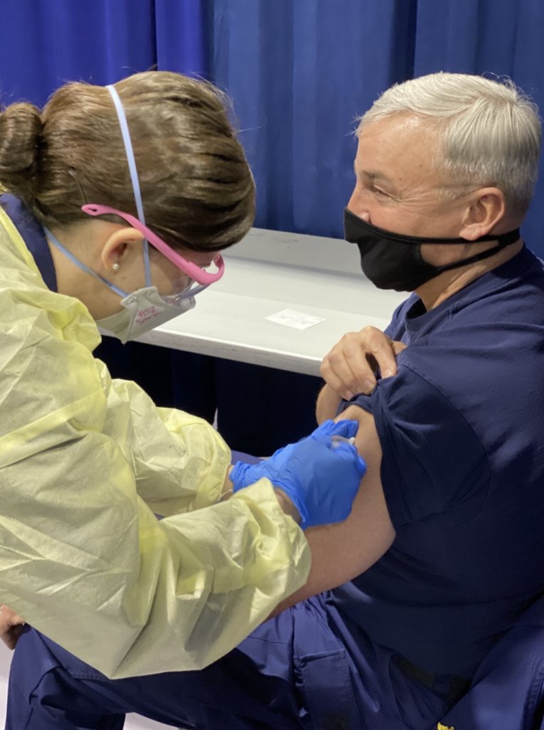 Widespread vaccination against COVID19 aligns with our priorities of protecting service members, civilians, and families; safeguarding national security capabilities; and supporting the national response to the pandemic. #USCG #CombatCOVID #Vaccine