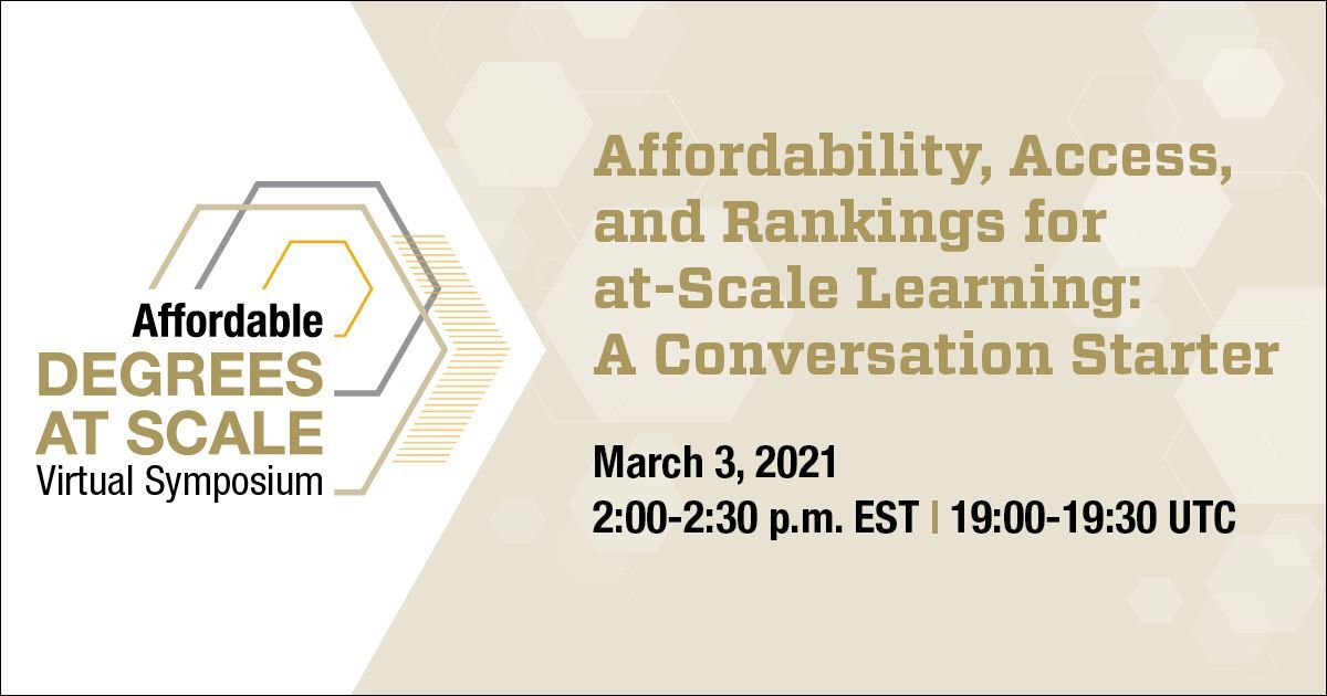 nyutandon's tweet photo. On 3/3, join @evilproffy, Vice Dean @NYUTandonOnline, @GTProfEd #degreesatscale symposium featuring @cdellarocas @BU_Digital to discuss "Affordability, Access, & Rankings for at-Scale Learning: A Conversation Starter" moderated by @YakutGazi https://t.co/Hv4y72H8Rk #NYUTandonMade https://t.co/LcvKnRWApJ
