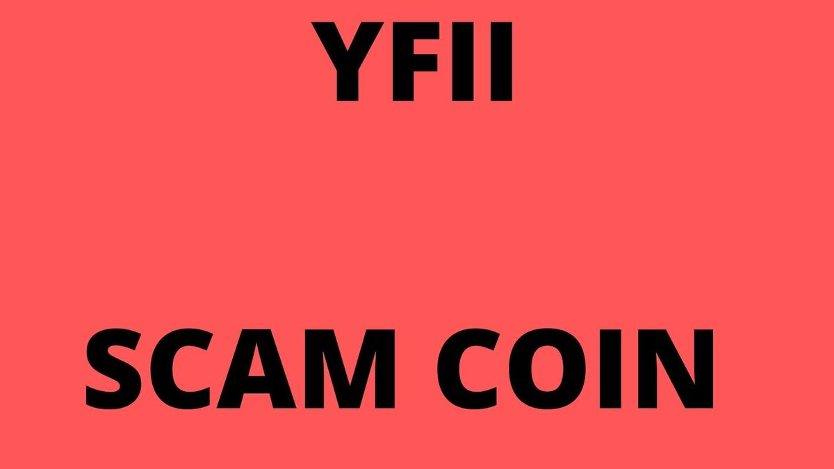 amazon3602's tweet image. scam yfii dont lose